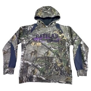 Cabela's Hoodie‎ Men's Large Realtree Camo Hunting Pullover Long Sleeve Outdoors